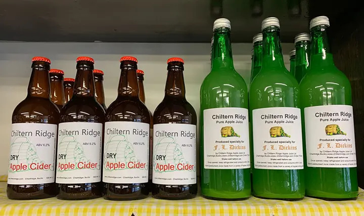 Chiltern Apple Juice & Cider at FL Dickins